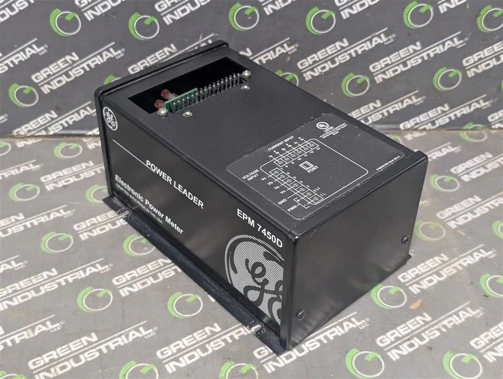 General Electric CPU1000-3E-M150 Power Leader Meter Base Module EPM 7450 Used