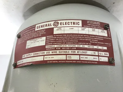 GE H9117M JJ009 POWRGARD BALLAST/OPTICAL ASM 175H 120 V MH ONLY
