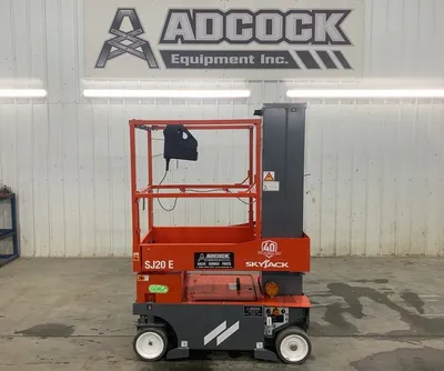 New | in-Stock 2026 SKYJACK SJ20E ELECTRIC VERTICAL MAST LIFT Scissor Lifters Alberta CA | Adcock Equipment #1417633
