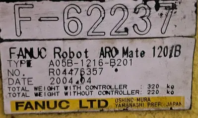 Used 2004 FANUC ARCMATE 120IB Robots Michigan US | RAB Industries, Inc. #184042