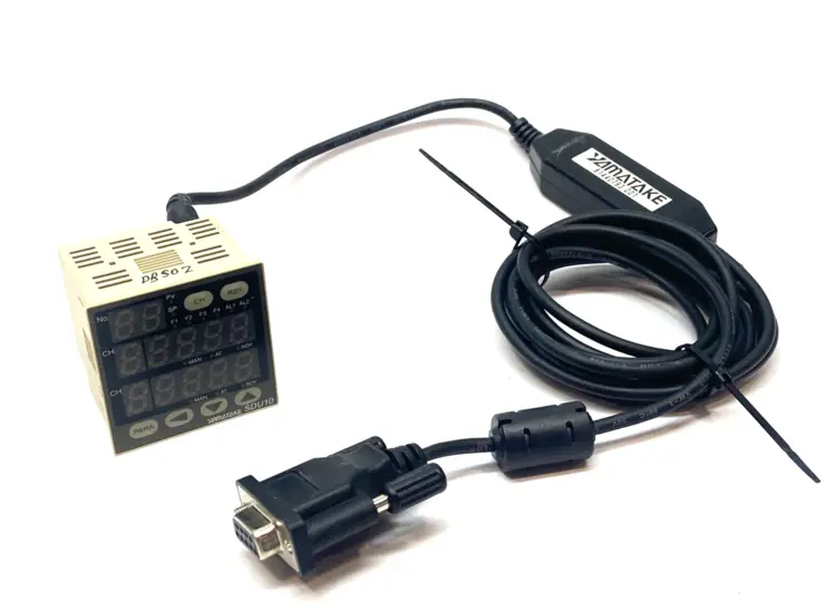 Used Yamatake Azbil Temperature Control Unit DIN Mount w/ 81440793-001 Cable PLC Temperature Modules Michigan US | Maverick Industrial Sales #1389688