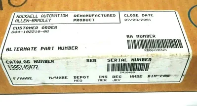 REPAIRED ALLEN BRADLEY 1395-145472 ADAPTER ASSEMBLY 1395145472