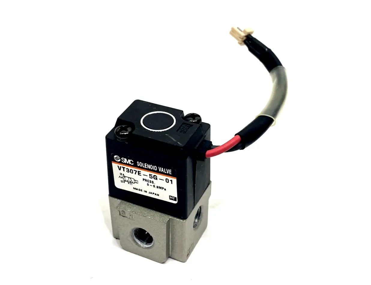 VT307E-5G-01 | SMC  Pneumatic Solenoid Valve, Base Mount, 1/8" 24VDC - Used