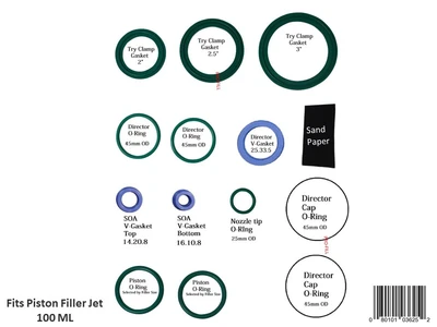 Consumable Kit (Viton) Fits Piston Filler Jet