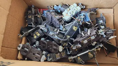 Used Electrical Outlets and Switches Lot