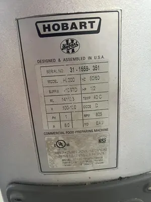 Used HOBART HL200 Planetary Mixers Florida US | BAM Discount Restaurant Equipment #1263811