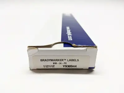WM-34-PK | Brady  Vinyl Cloth Wire Marker LOT OF 15 Sheets - New Other