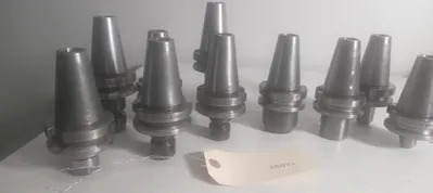 Lot of 10 BT40 Tool Holders -  LYNDEX , ANN Way , TECHLEADER JAPN 40 Taper