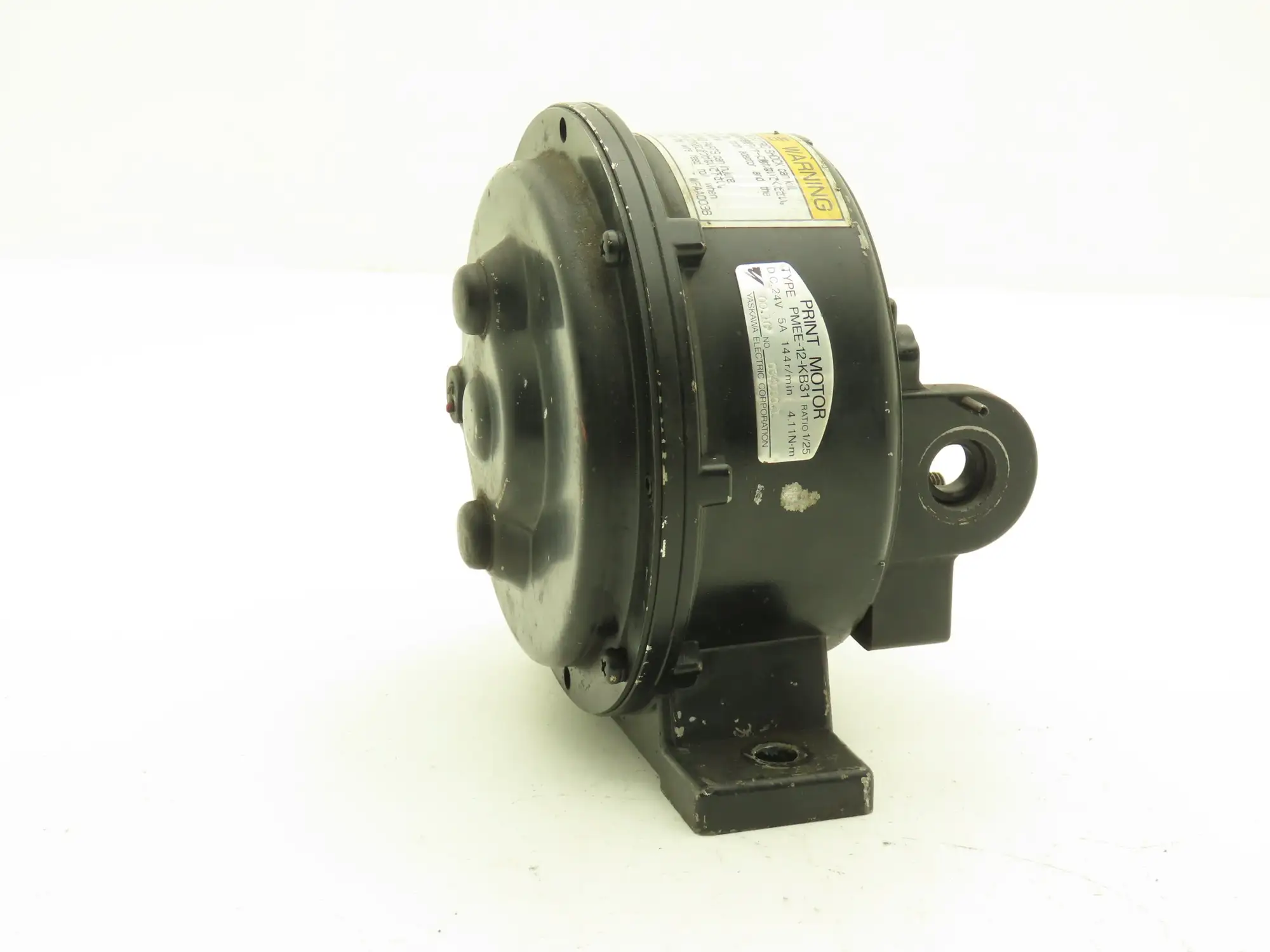 Yaskawa PMEE-12-KB31 Gearbox Wire Feed Unit 24VDC 144RPM 1/25 Ratio