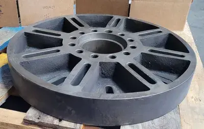LATHE FACE PLATE, 19-3/4" DIAMETER, A2-8 MOUNT, 4-1/2" THROUGH HOLE, 3" THICKNESS