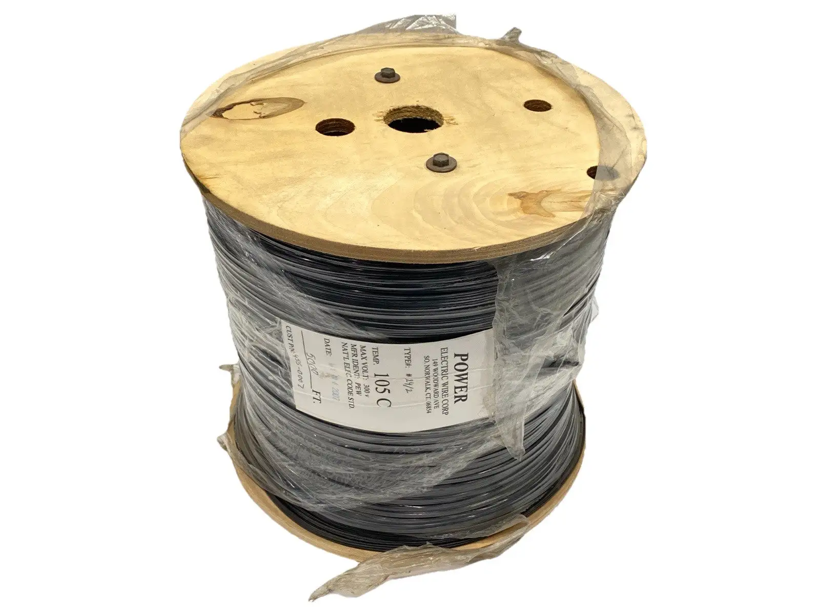 NEW ELECTRIC WIRE CORP CABLE 24AWG 2 CONDUCTOR 300V 5000FT ROLL