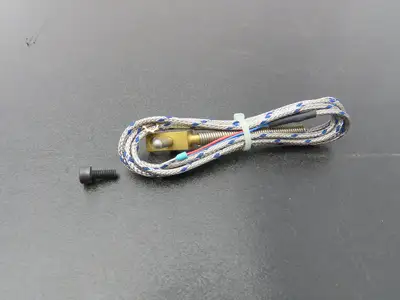 Gunther 1xFe-CuNi L Thermocouple Probe .49" Mount Hole .17" 2 Wire Pin Connect