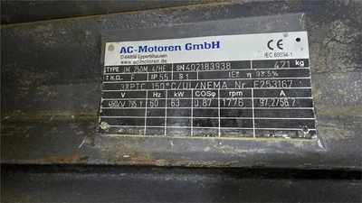 52" x 58" Vecoplan Single Shaft Shredder, Model RG52/100 SPK
