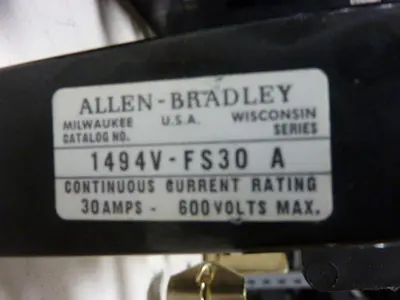 USED ALLEN BRADLEY 1494V-DS30 SER A
