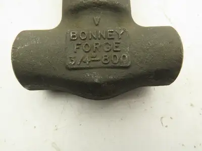 Bonney Forge WL 11 Steel Gate Valve 3/4" Threaded Class 800 1975 PSI