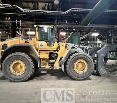 USED 2023 VOLVO L260H WHEEL LOADER WITH LOG FORKS