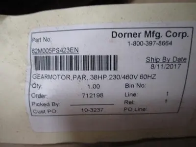 USED DORNER PA-GD-002