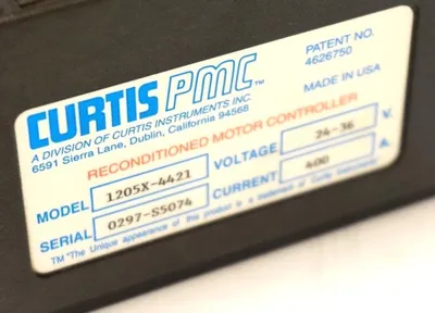 CURTIS PMC 1205X-4421 MOTOR CONTROLLER 24-36V, 400AMP, 1205X4421, REFURBISHED
