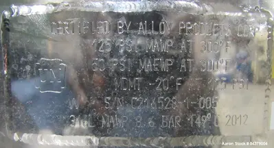 Alloy Products 32.9 Liter Stainless Steel Product Can – Jacketed Pressure Vessel