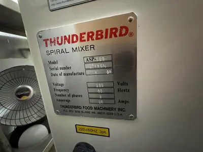USED 2006 THUNDERBIRD FOOD MACHINERY ASP-120