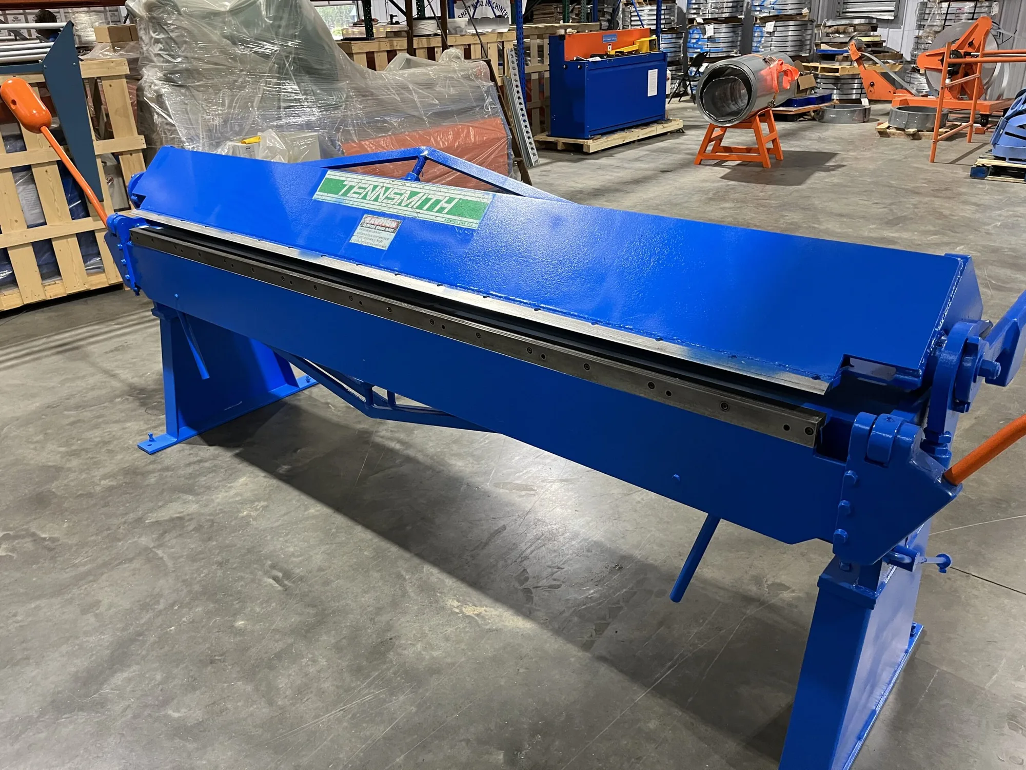 Used Tennsmith 8 Foot 18 Gauge floor model hand break