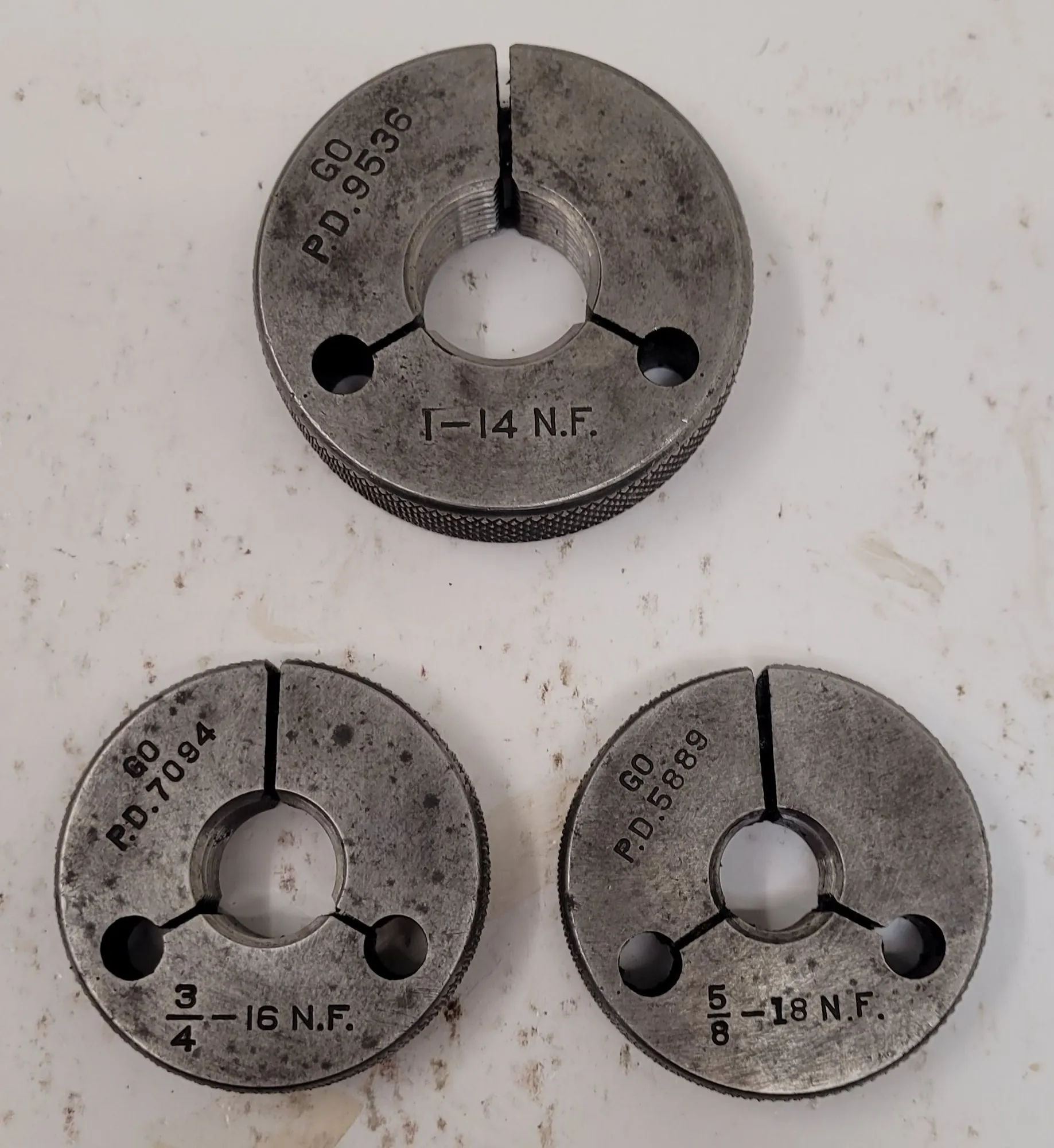 USED TAFT PIERCE Thread Ring Gauges