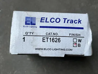 ELCO ET1626 Line Voltage GU10 Bowen™ Track Fixture Gimbal 50W Black
