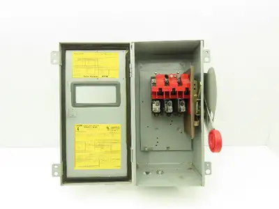 Cutler Hammer Eaton DH362UDKW Safety Disconnect Switch 60A 600V 3Ph Non Fused