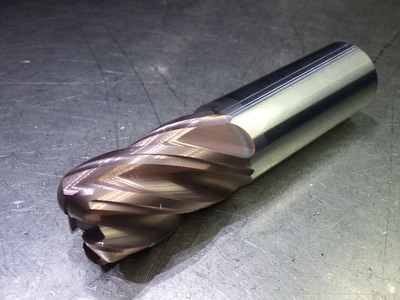 SGS 1" 5 Flute Carbide 5 Flute CR Endmill 1" Shank .25" R 37136 (LOC3221)