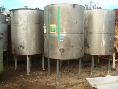2200L S/S JKTD Enclosed Mixing Tank