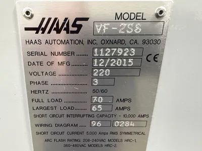 2015 HAAS VF-2SS Vertical Machining Centers | Hindley Machine Tool Sales, LLC (26)