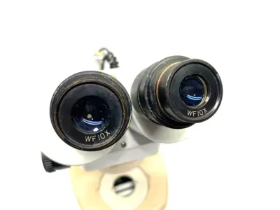 USED LW SCIENTIFIC ADJUSTABLE DUAL LENS OBSERVING MICROSCOPE