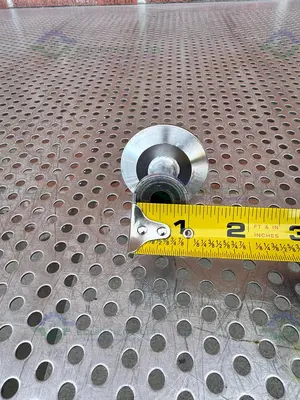 USED LOT OF 2 - STAINLESS STEEL SPRAY BALL W/ 2" TO 1/2" SANITARY FITTING