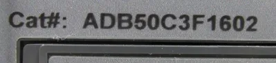 USED GENERAL ELECTRIC ADB50C3F1602 MICROVERSATRIP PLUS UNIT 1600A-600A