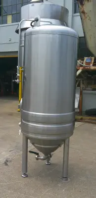 SPC9201  Tank 250 gallon vertical tank, Stainless Steel, conical