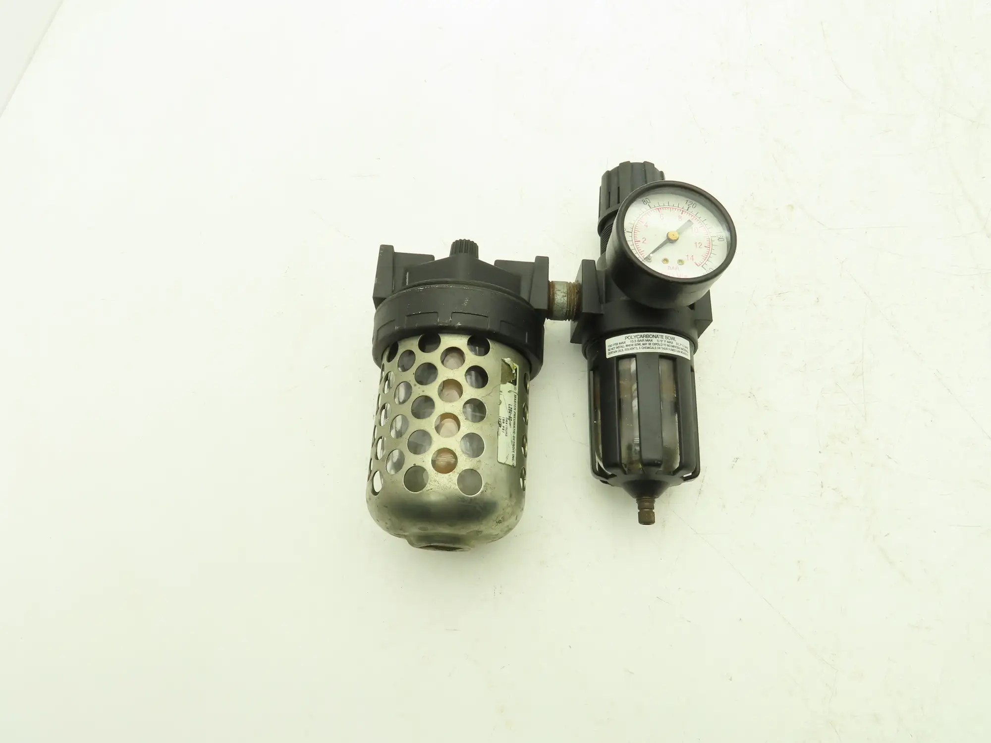 Master Pneumatic Detroit  Filter Regulator Lubricator Combination 1/2" NPT