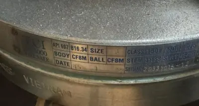 TCI TC-5000 Fire Safe 3" Ball Valve 316ss Cf8m 316 Stainless Steel Flanged