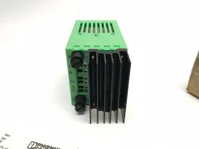 New | in-Stock PHOENIX CONTACT DIN RAIL MOUNT, 120VAC, 5V DC POWER SUPPLY MODULE AC/DC Power Supplies | Maverick Industrial Sales #1107110
