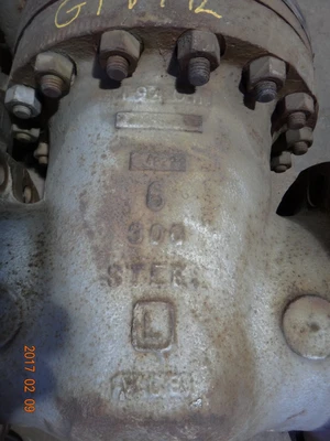 Lunkenheimer 6", Class 300, WCB, Gate Valve