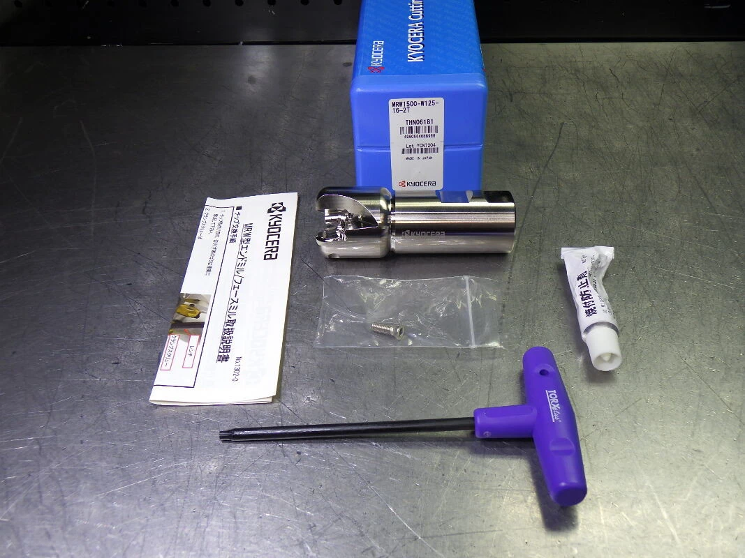 Kyocera 1.5" 2 Flute Coolant Thru Endmill 1.25" Shank MRW1500-W125-16-2T (LOC1019A)