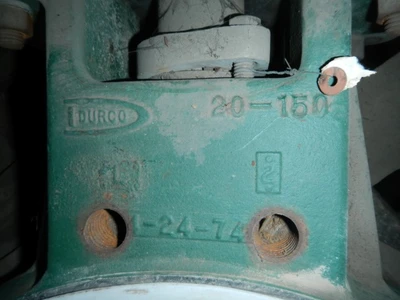 Durco 20" 150 Class, DCI Wafer Butterfly Valves
