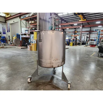 Used 568 Liter (150 gallon) Stainless Steel Portable Mix Tank