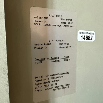 USED Yaskawa Z1B1B021PM