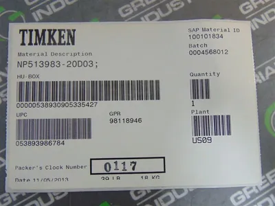 Timken NP180202-99401 Tapered Roller Bearing Cup and Cone Set New NIB