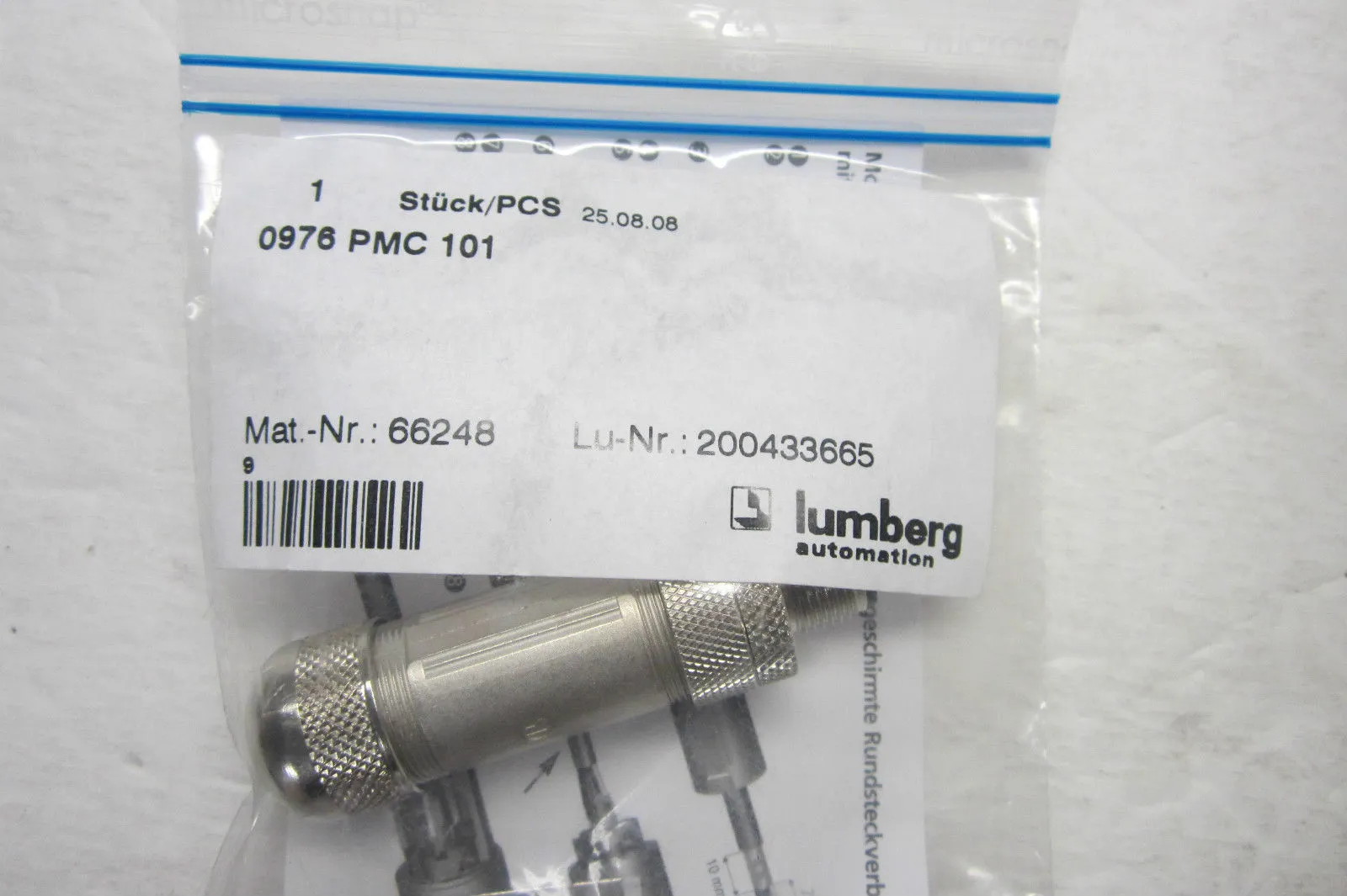 2 NEW LUMBERG 0976 PMC 101 CONNECTOR 0976PMC101