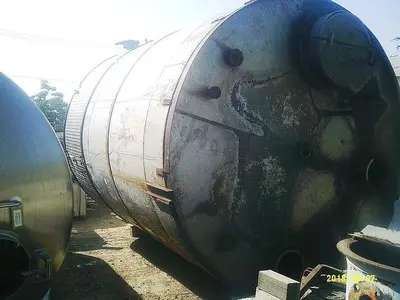 Tank, 7,500 Gallon, 304 S/st, Jkt, 9'10" x 13'6", DT/FB #S741888