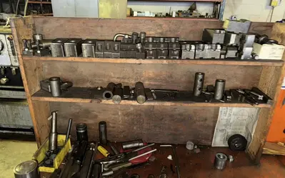 WARNER & SWASEY NO. 4 TURRET LATHE. STOCK # 0545726
