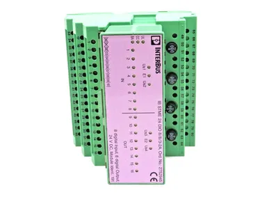 USED PHOENIX CONTACT IB-STME-24-DIO-8/8/3-2A INTERBUS IO MODULE IBSTME24DIO8832A