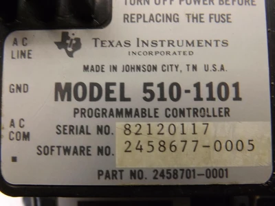 Used TEXAS INSTRUMENTS _UNKNOWN_ Programmable Logic Controllers Texas US | OCO Industrial #1625156