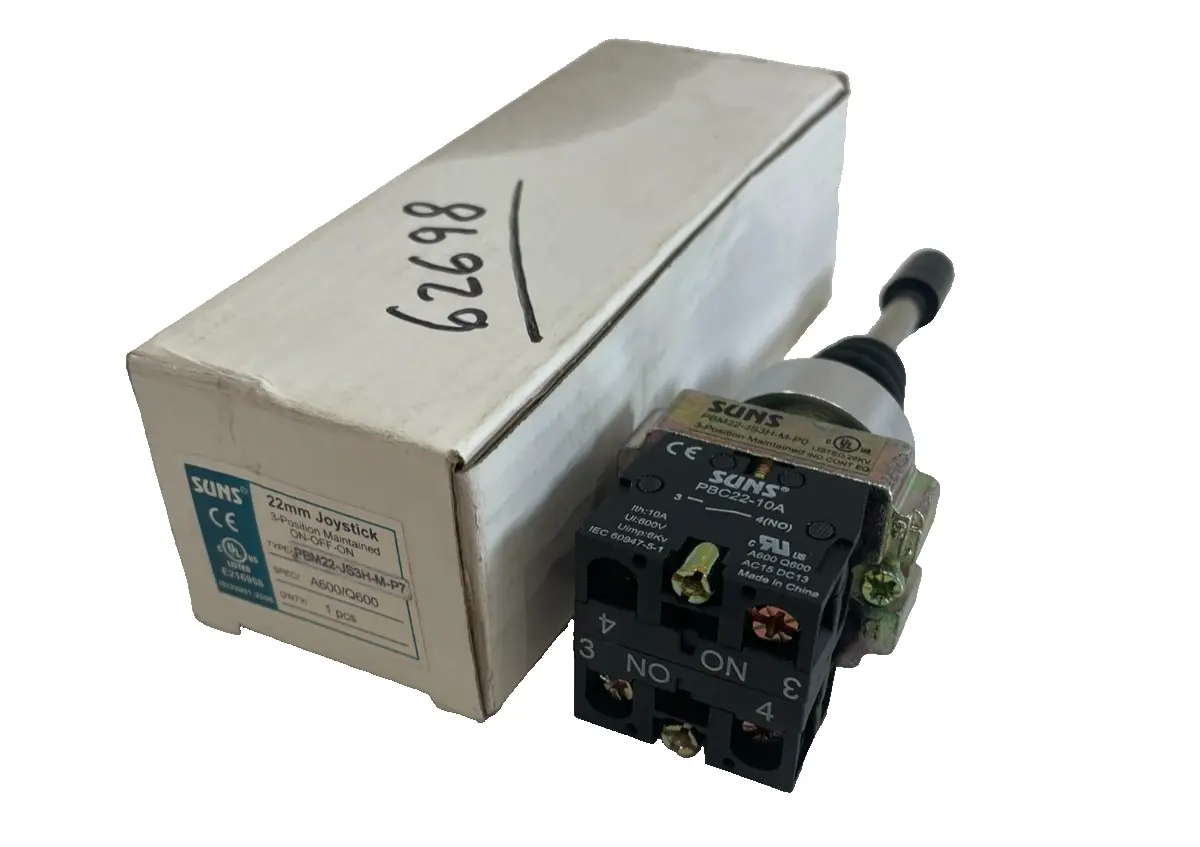 NEW SUNS PBM22-JS3H-M-P0 JOYSTICK 3 POSITION PBC22-10A PBM22JS3HMP0